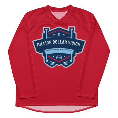 Million Dollar Vision Red Hockey Jersey