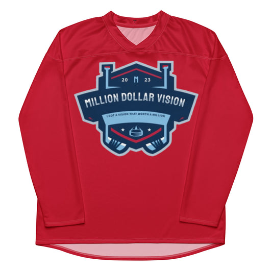 Million Dollar Vision Red Hockey Jersey