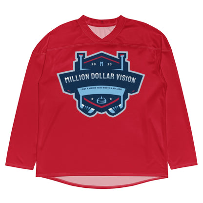 Million Dollar Vision Red Hockey Jersey