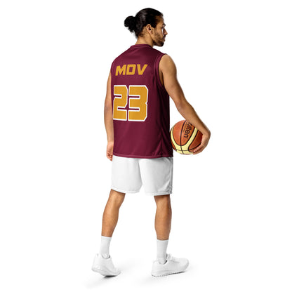 MDV Maroon Basketball Jersey