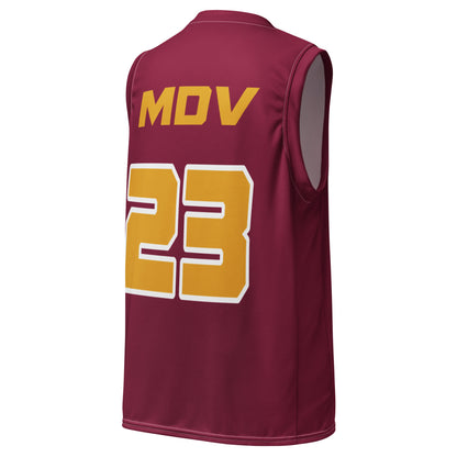 MDV Maroon Basketball Jersey