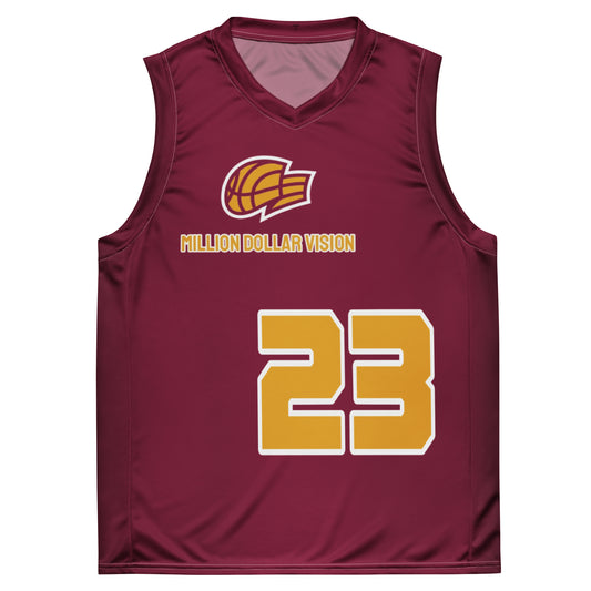 MDV Maroon Basketball Jersey