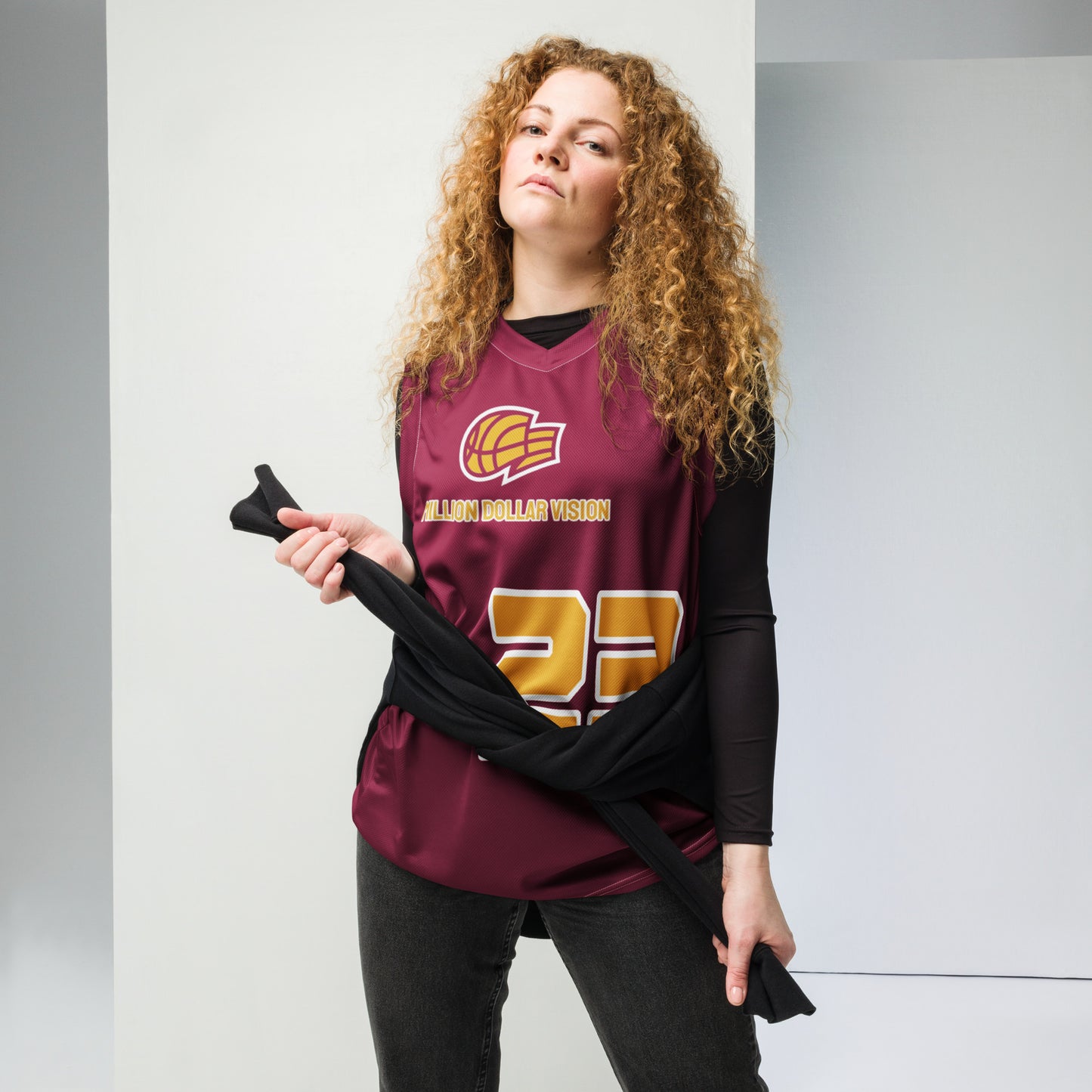 MDV Maroon Basketball Jersey