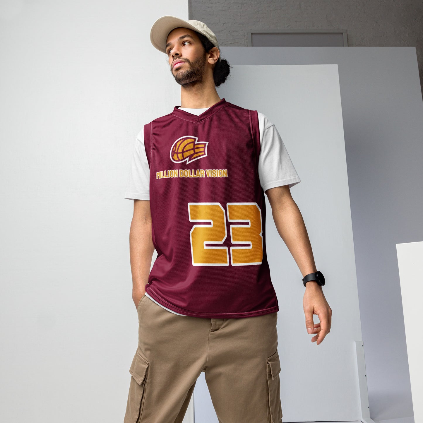 MDV Maroon Basketball Jersey