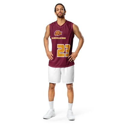 MDV Maroon Basketball Jersey