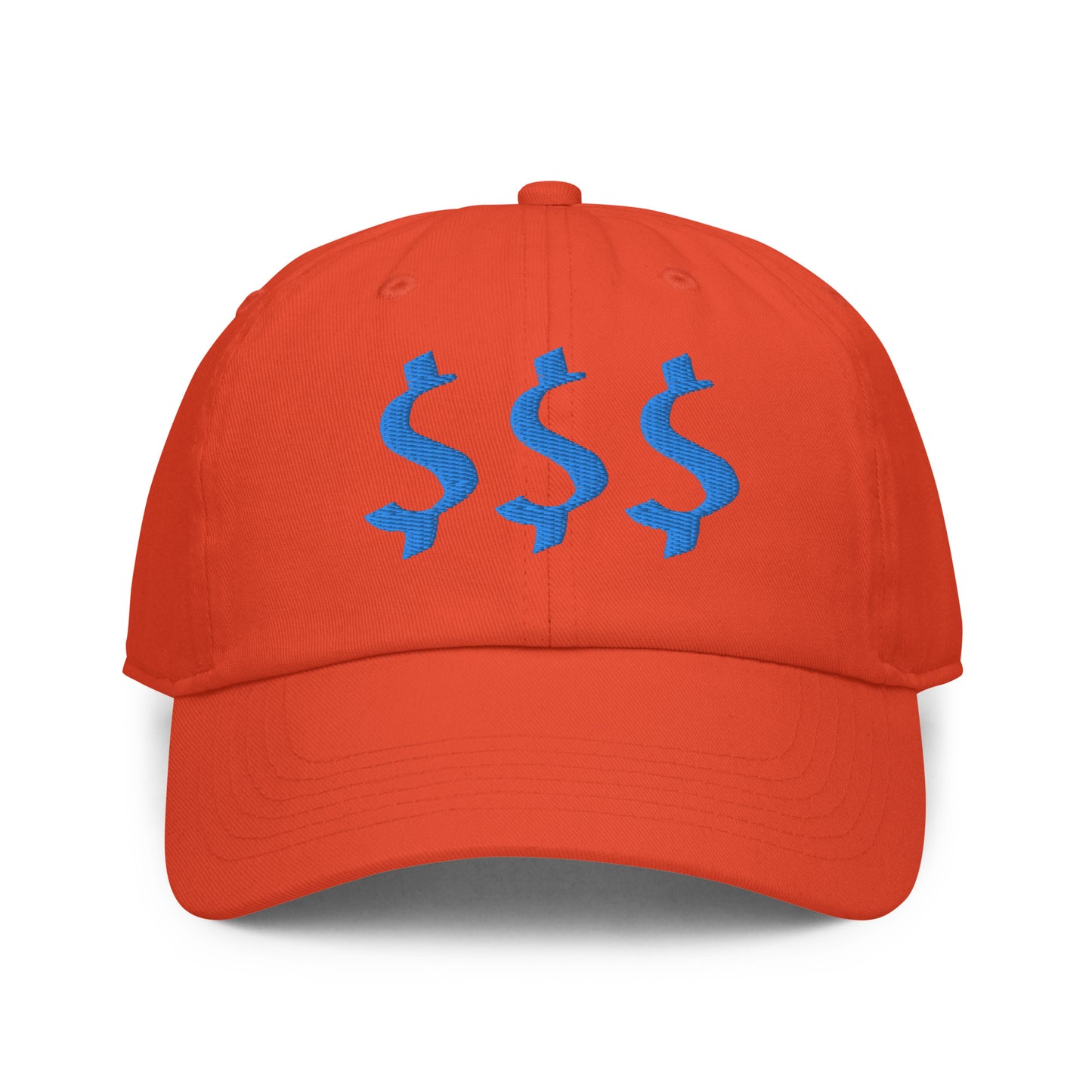Blue Dollar Sign Fitted cap