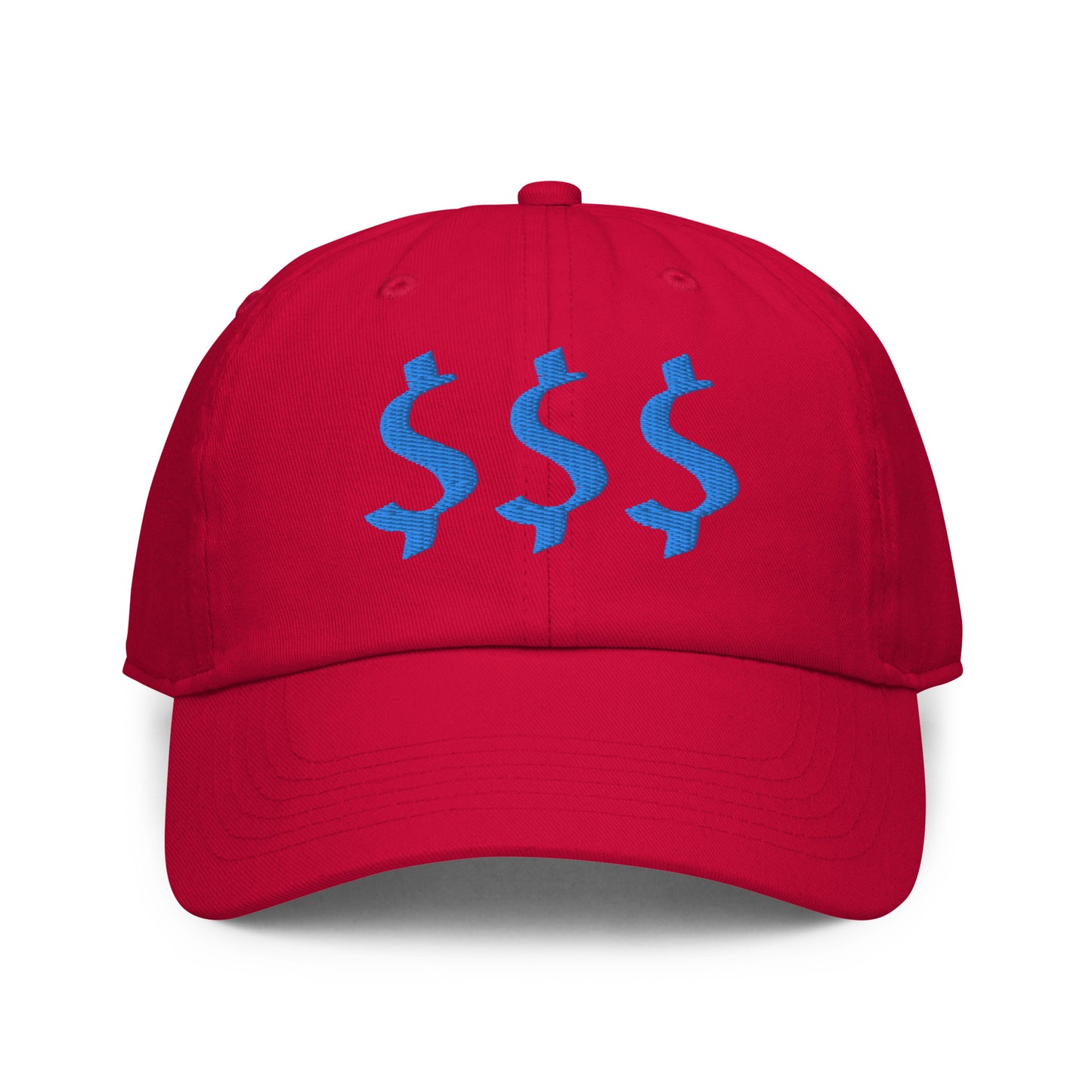 Blue Dollar Sign Fitted cap