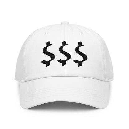 Black Dollar Sign Fitted  cap